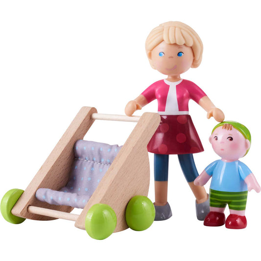 Little Friends Mama Melanie and Baby Kilian Dolls with Stroller
